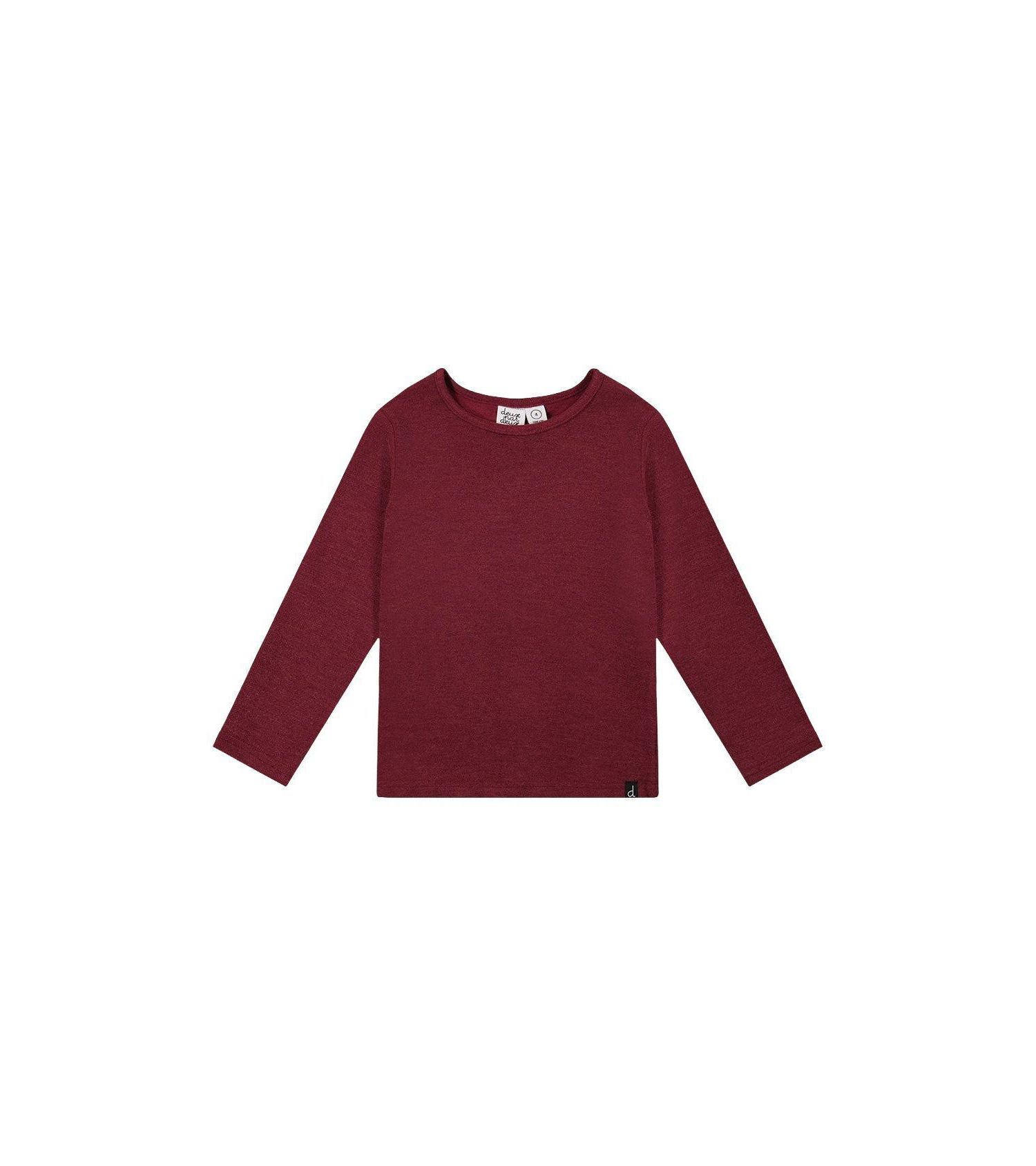 Big Girls 6-14 Brushed Rib Crew Neck Top