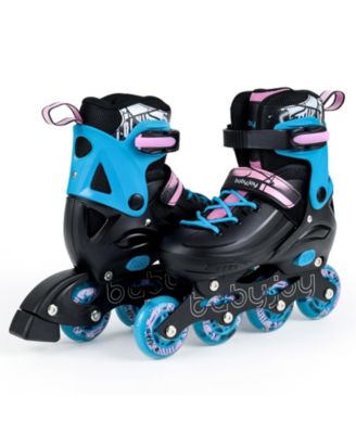 Kids Inline Skates, Adjustable Light-Up Roller Skates with Illuminating Wheels