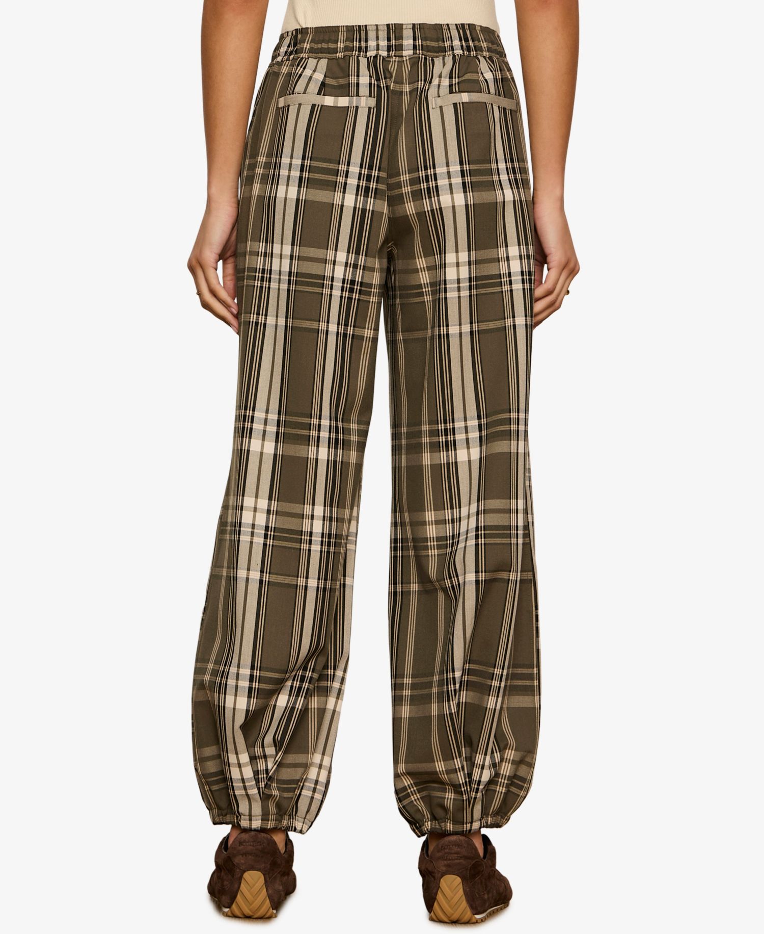 Petite Micro Balloon Wide-Leg Pants