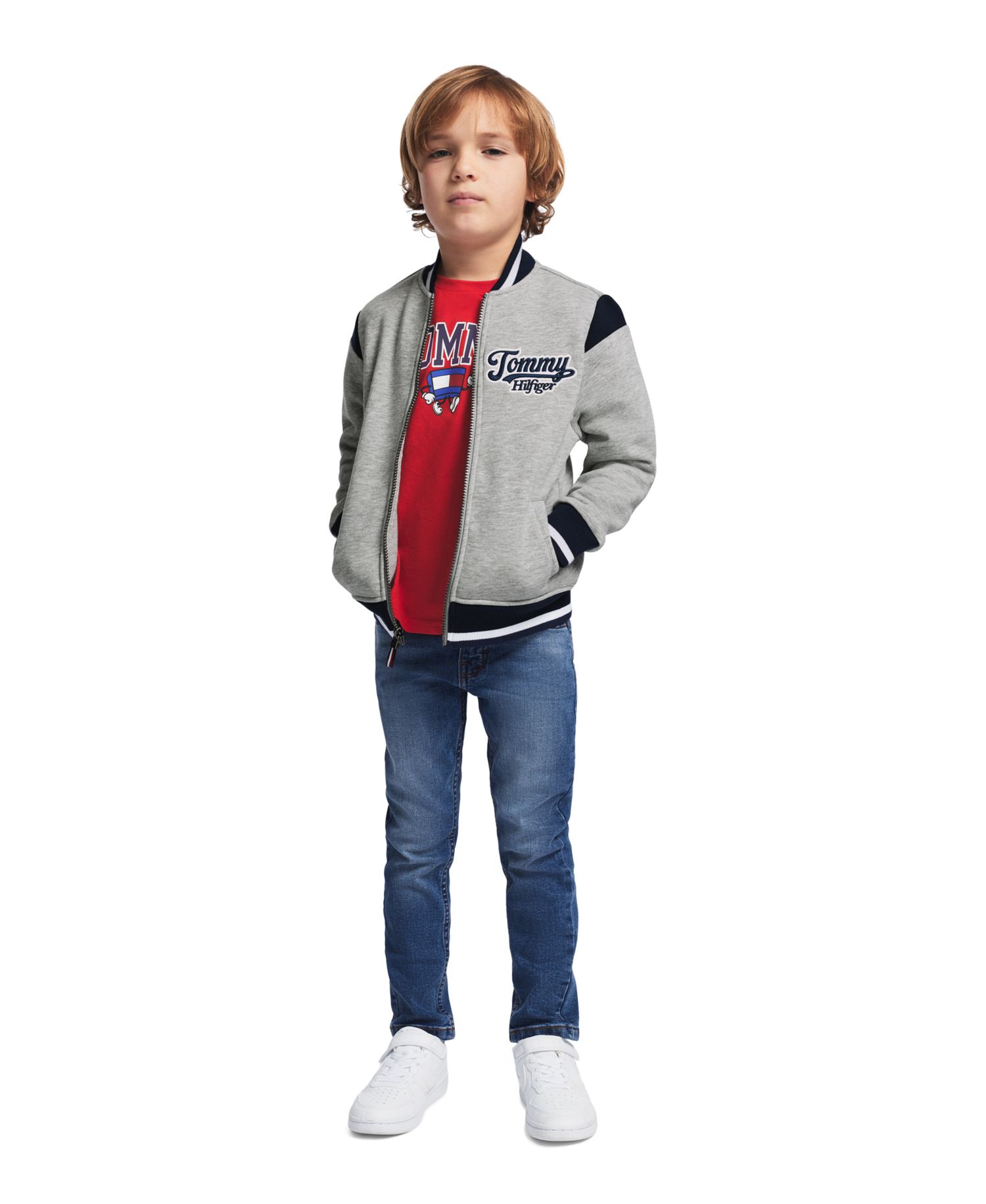 Boys' 2T-7 Varsity Freshman Zip-Front Jacket