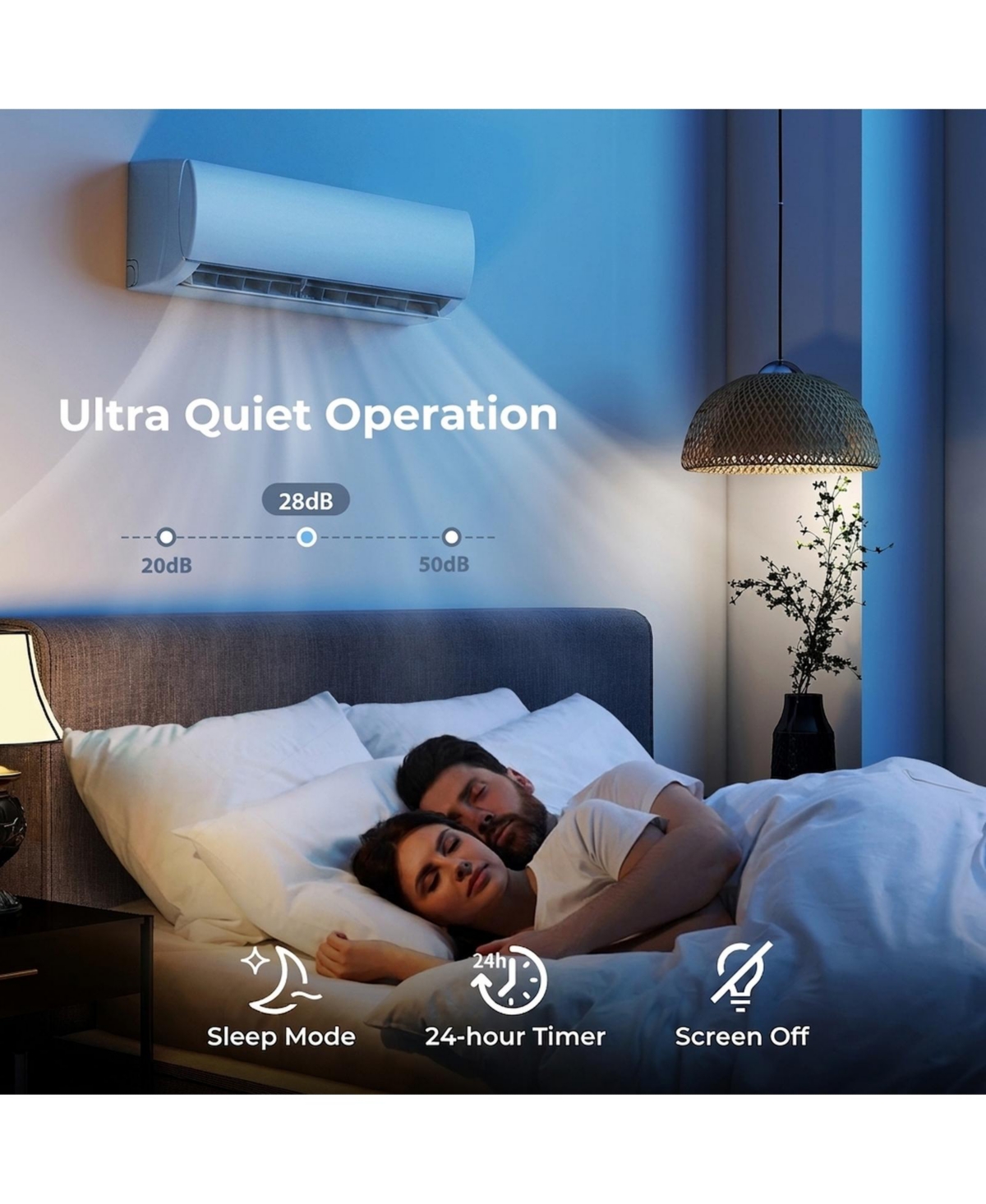 Sugift 17000 Btu 17 SEER2 208/230V Wifi Ductless Mini Split Air Conditioner Heat Pump System