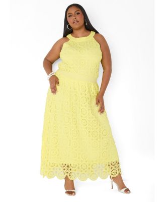 Women's Crocheted Maxi Skirt