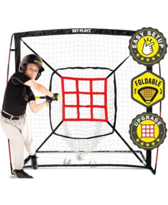Baseball Net for Pitching and Hitting Net 9 Strike Zone Portable and Quick Fold Gifts for Kids and Teens