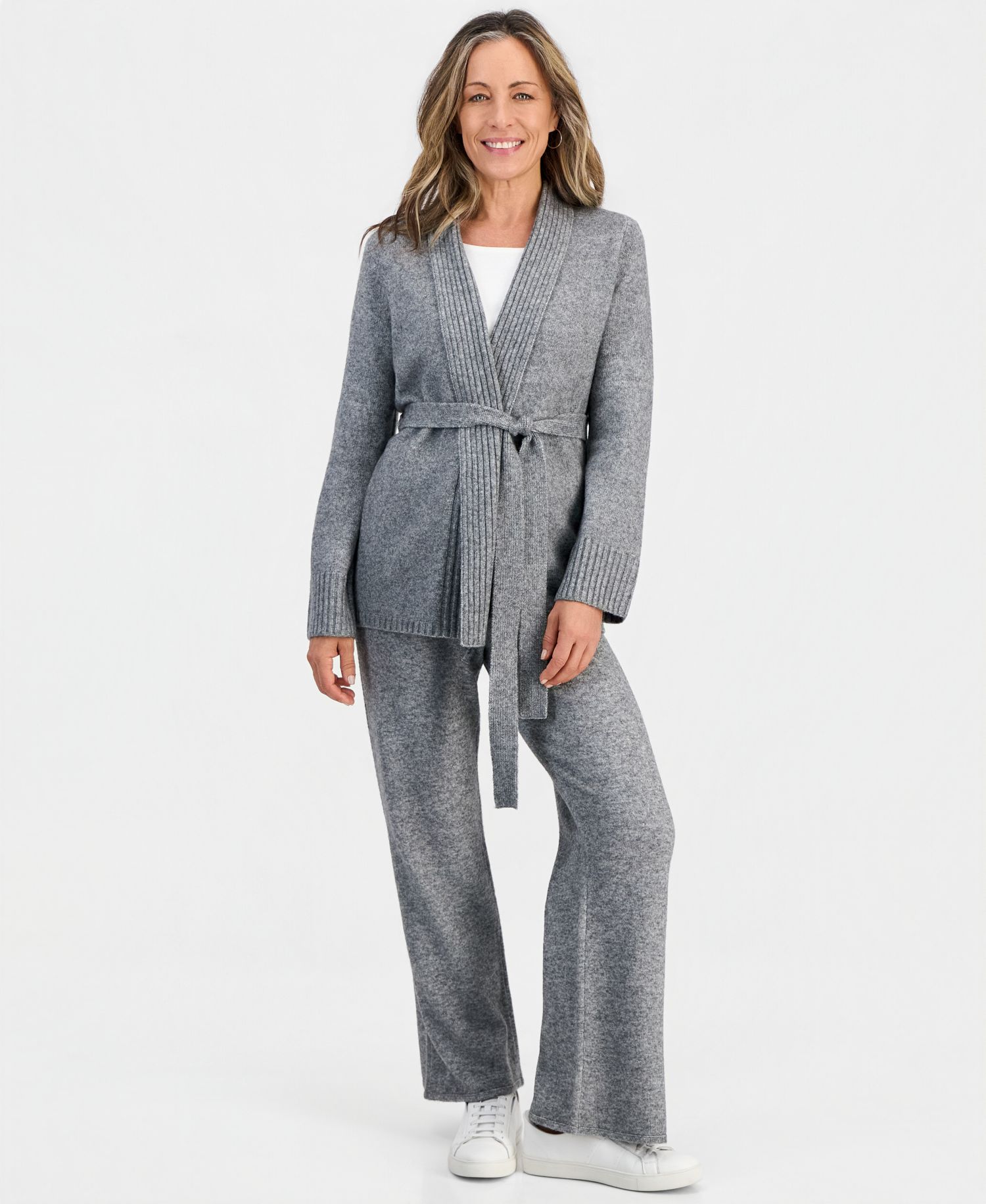 Petite Luxsoft Wrap Front Cardigan, Macy's Exclusive