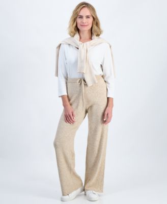 Petite Luxsoft Wide-Leg Pull-On Pants, Macy's Exclusive