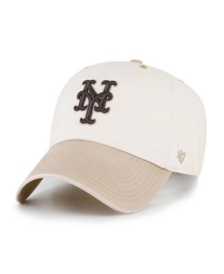 Men's Natural/Tan New York Mets Neutral Terrain Clean Up Adjustable Hat