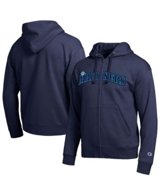 Men's Seattle Mariners Navy All-Star Wordmark Full-Zip Hoodie