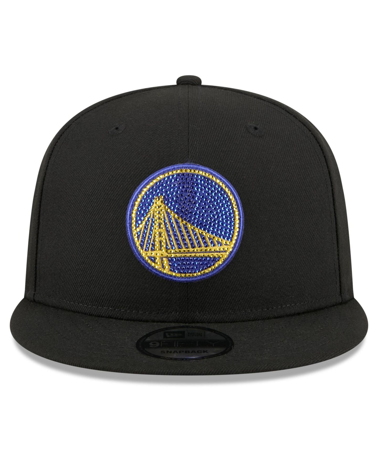 Мужская кепка New Era Black Golden State Warriors 2026 NBA Draft Crystal 9FIFTY Snapback Hat — фото 5