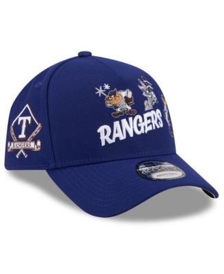 Big Boys and Girls Royal Texas Rangers Looney Tunes A-Frame 9FORTY Adjustable Hat