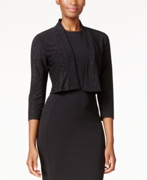 Calvin Klein Open-Front Sparkle Cardigan