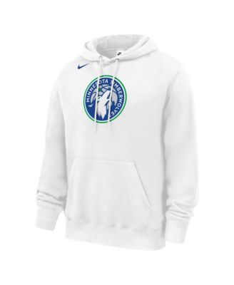 Men's White Minnesota Timberwolves Club Fleece Hoodie