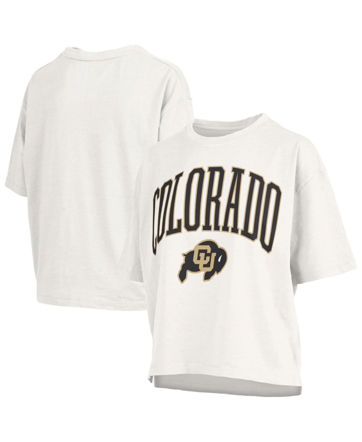 Pressbox Women's White Colorado Buffaloes Nelson T-Shirt