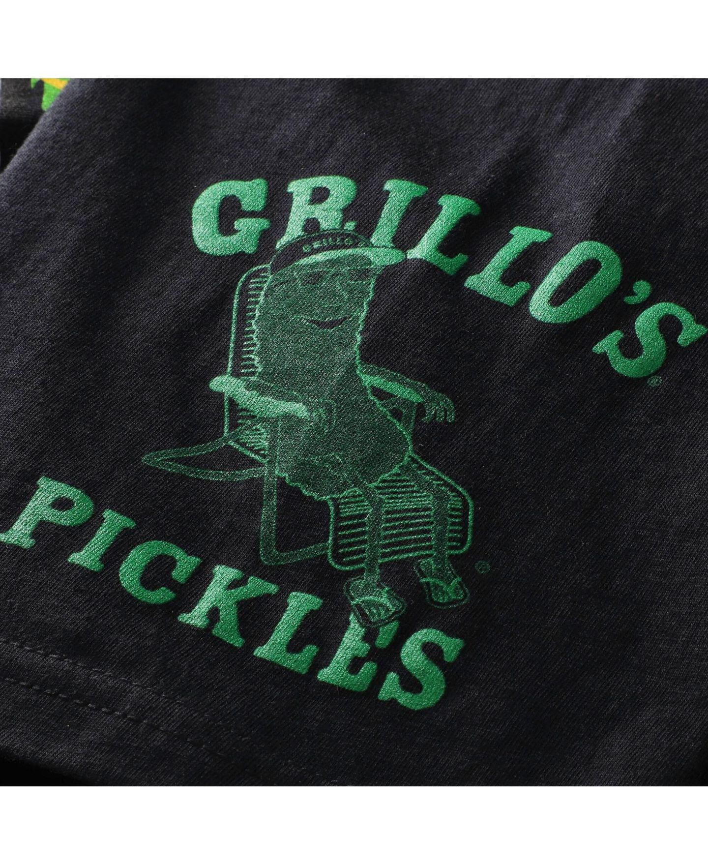 Мужская футболка Front Row Motorsports Black Todd Gilliland 34 Grillo's Pickles — фото 4