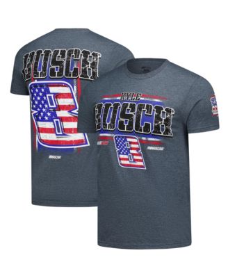 Men's Heather Gray Kyle Busch 3-Spot Lifestyle T-Shirt