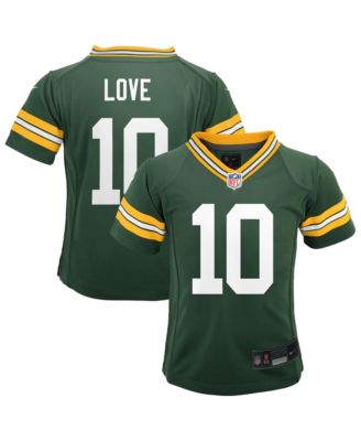 Baby Boys and Girls Jordan Love Green  Bay Packers Game Jersey