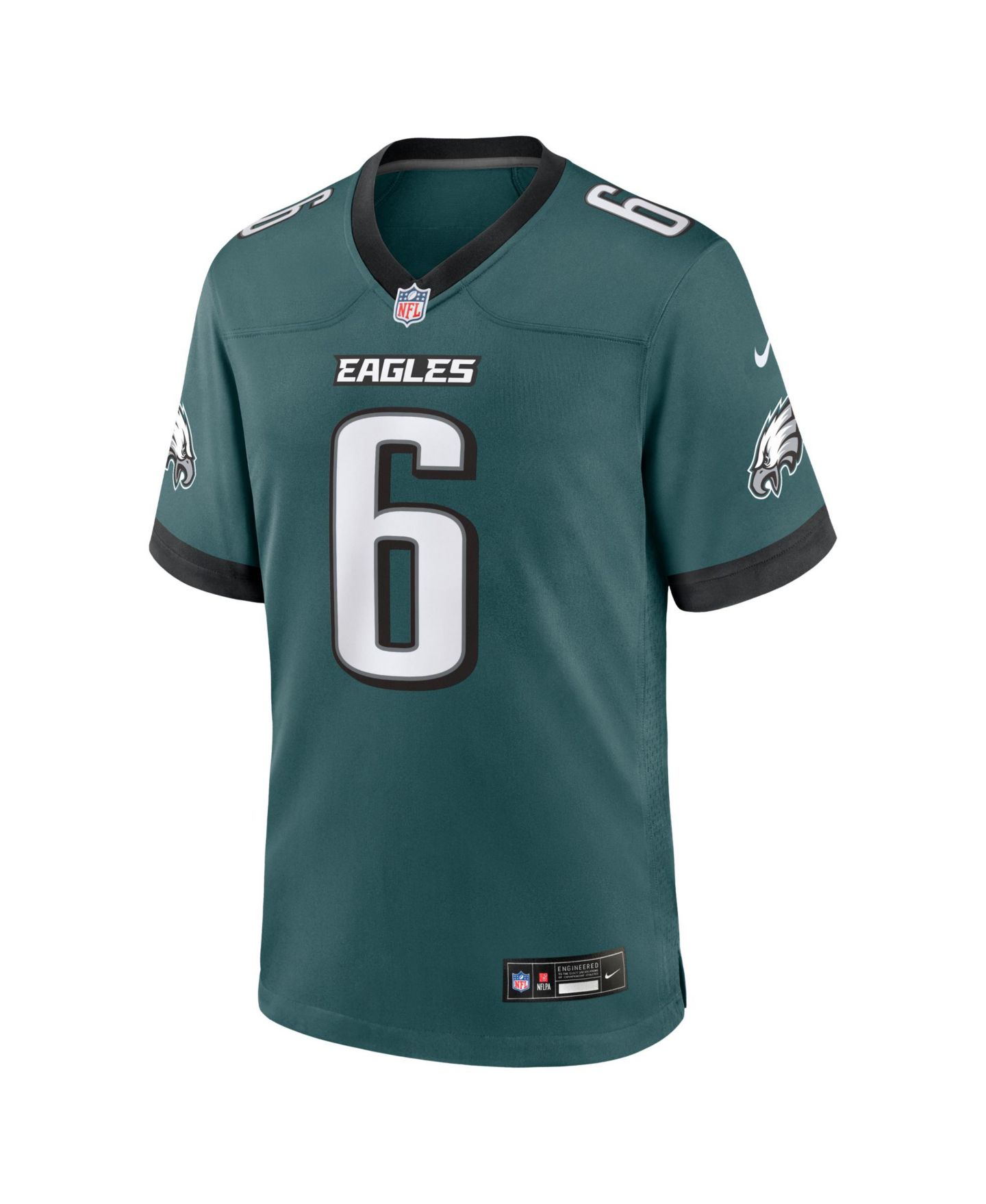 Мужской топ Nike DeVonta Smith Midnight Green Philadelphia Eagles Team Game Jersey — фото 2
