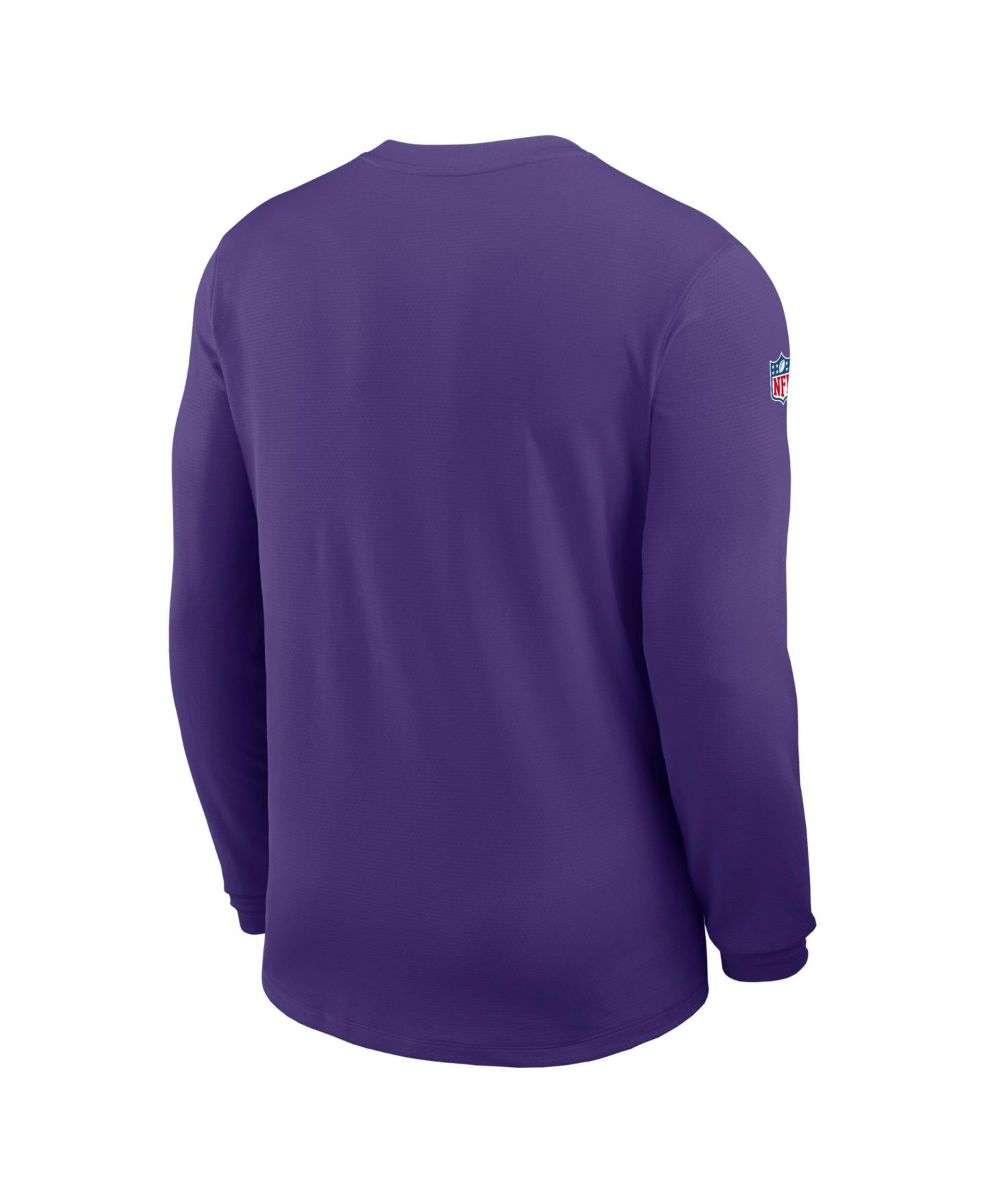 Мужская рубашка Nike Purple Minnesota Vikings Sideline Coaches UV Dri-FIT Long Sleeve — фото 3