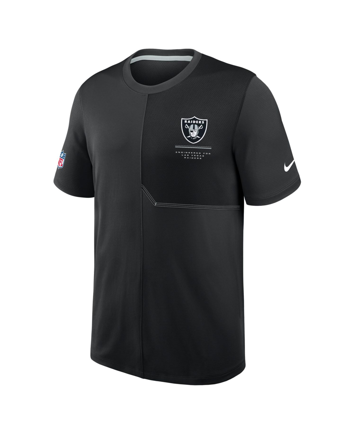 Men's Black Las Vegas Raiders Sideline UV Dri-FIT Coaches Shirt