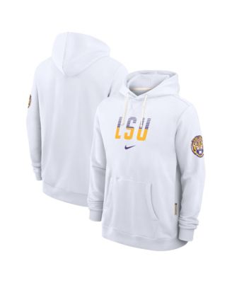Men's White LSU Tigers 2026 Sideline Standard Issue Dri-FIT Hoodie