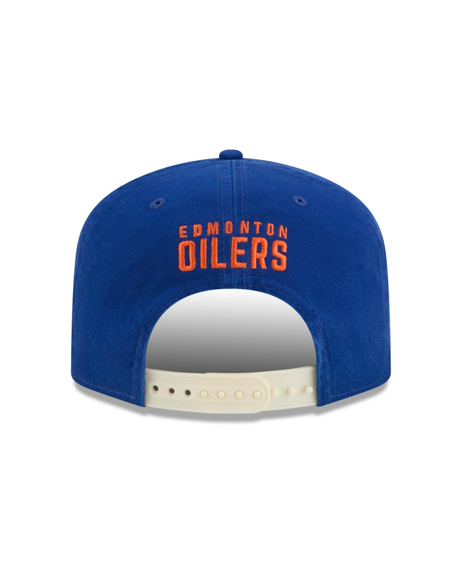 Men's Royal Edmonton Oilers Throwback Stanley Cup Champions Side Patch 19TWENTY Adjustable Hat