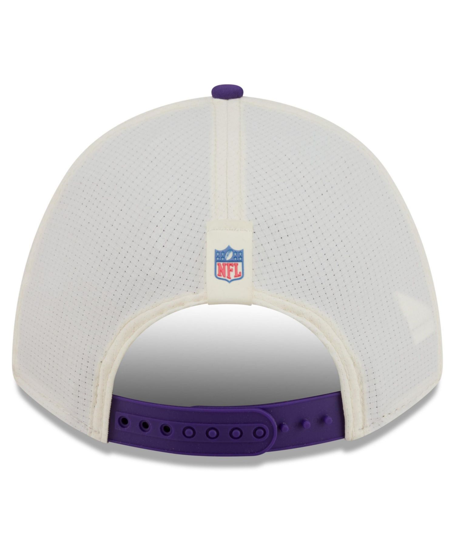 Men's Cream/Purple Minnesota Vikings 2026 NFL Training Camp 9FORTY Adjustable Hat