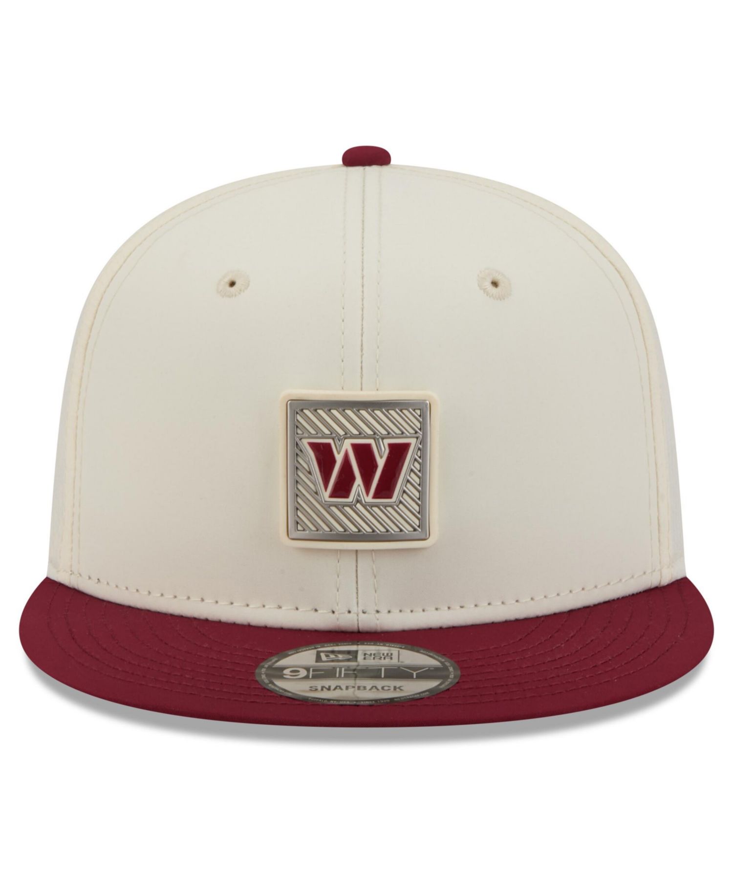 Men's Cream/Burgundy Washington Commanders 2026 NFL Training Camp 9FIFTY Snapback Hat