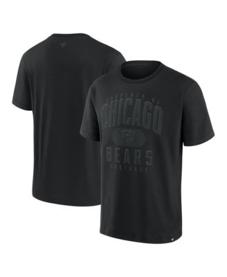 Men's Black Chicago Bears Black Out Heavyweight T-Shirt