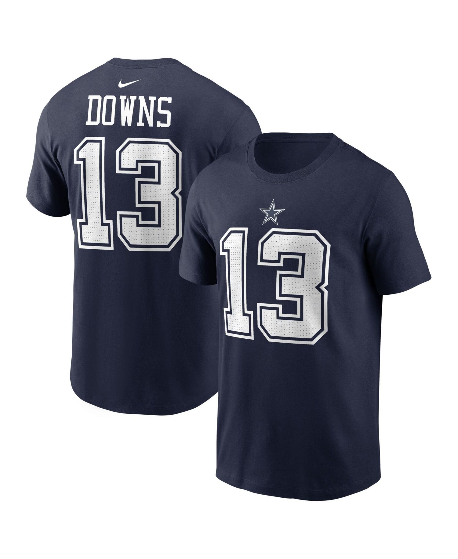 Men's Caleb Downs Navy Dallas Cowboys Name & Number T-Shirt