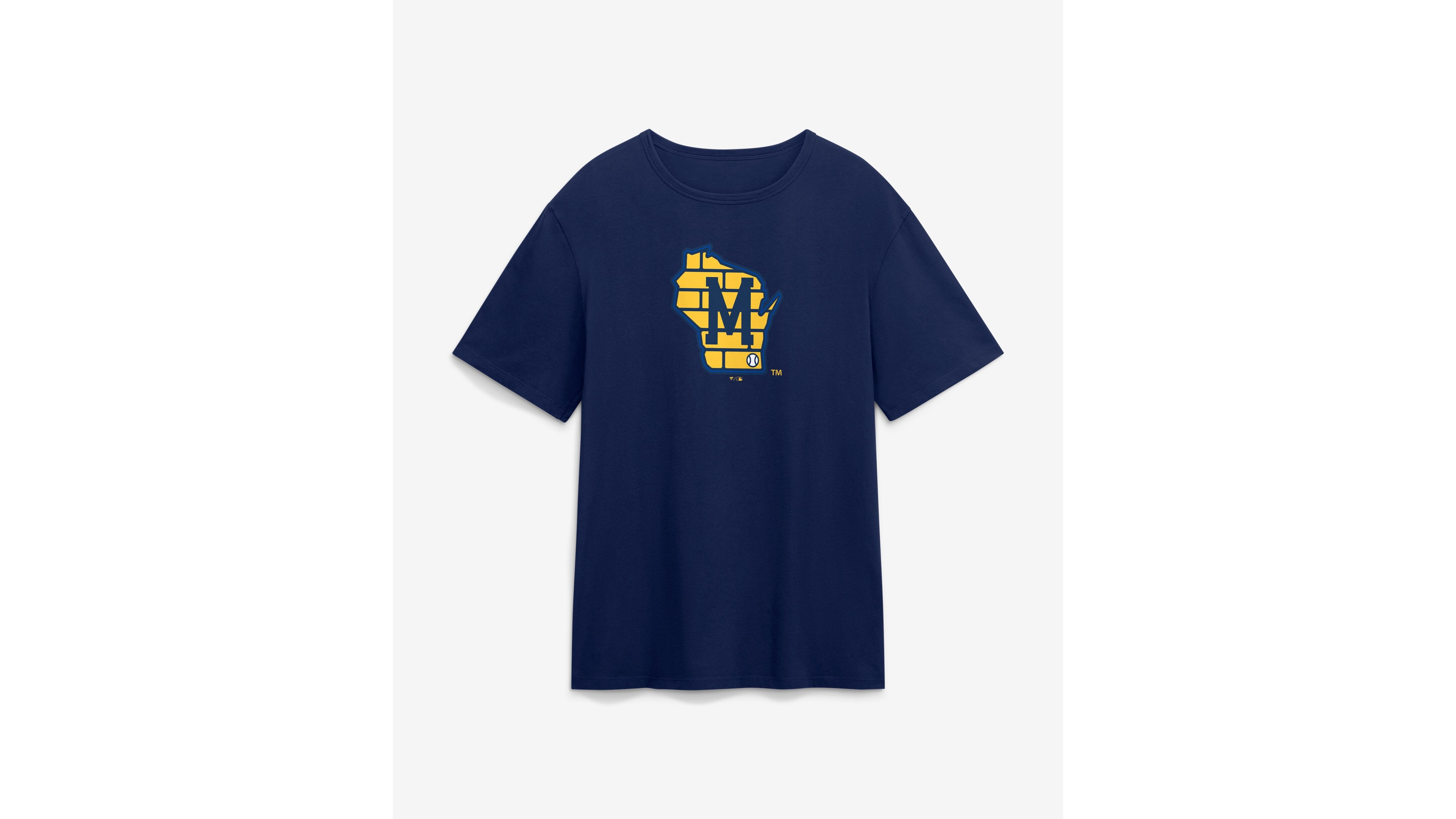 Fanatics Men's Navy Milwaukee Brewers Alternate Logo Legacy T-Shirt