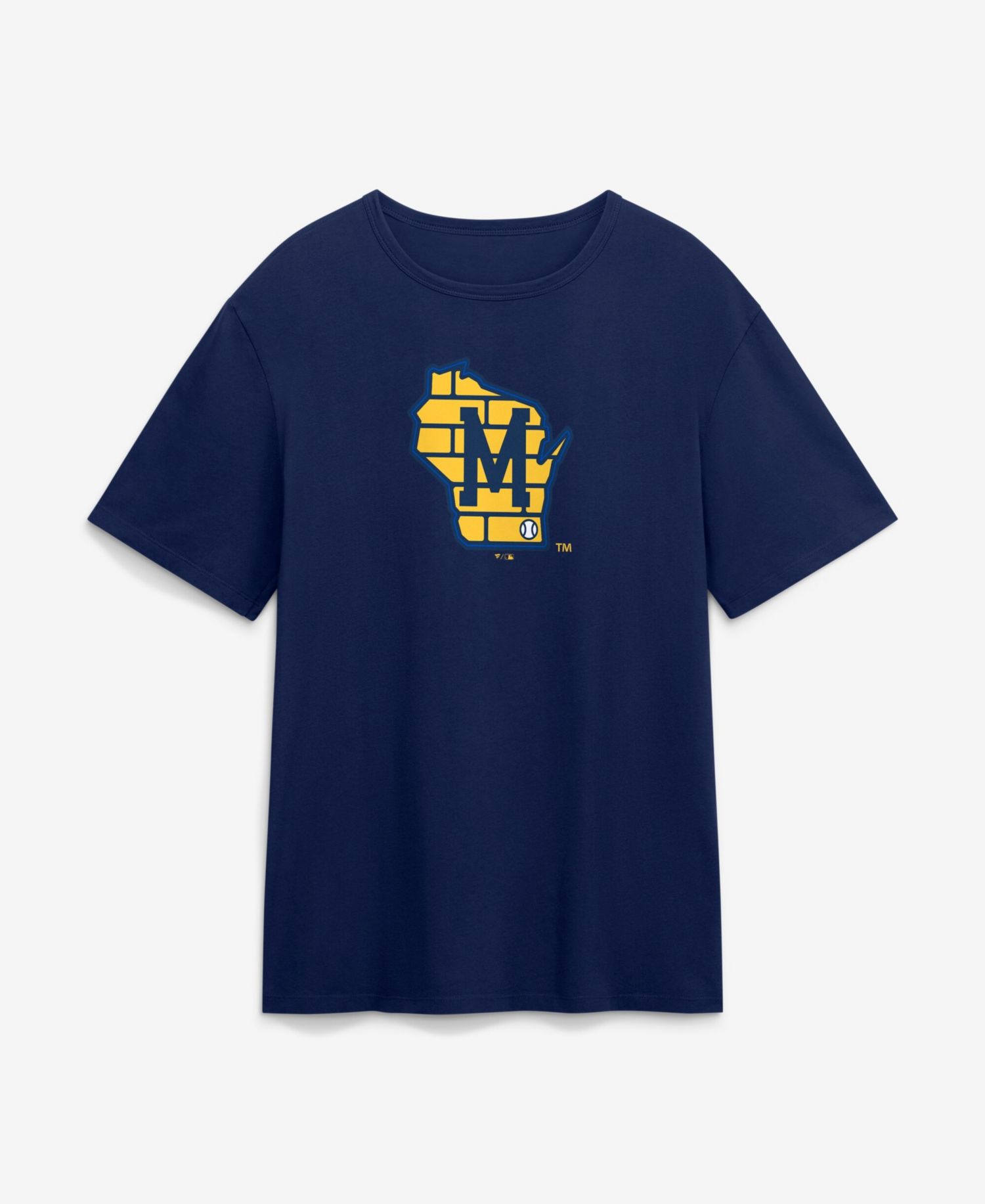 Men's Navy Milwaukee Brewers Alternate Logo Legacy T-Shirt