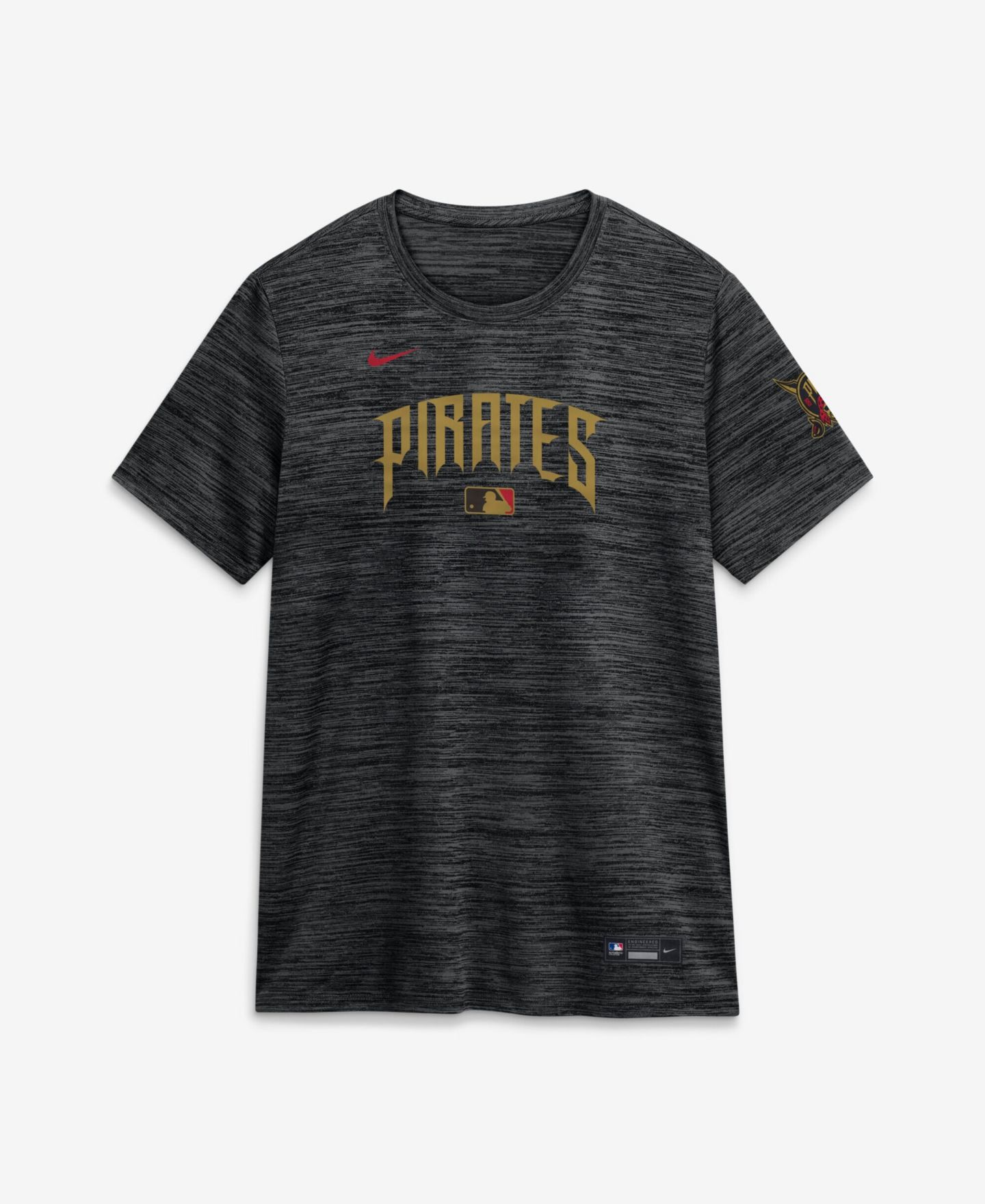 Женская футболка Nike Black Pittsburgh Pirates 2026 City Connect Authentic Collection Velocity Dri-FIT — фото 1