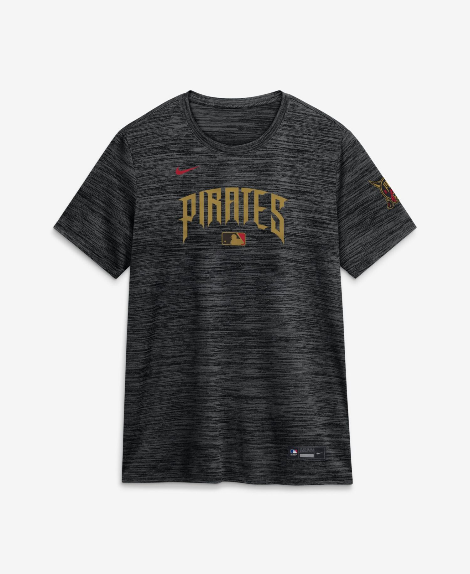 Women's Black Pittsburgh Pirates 2026 City Connect Authentic Collection Velocity Dri-FIT T-Shirt