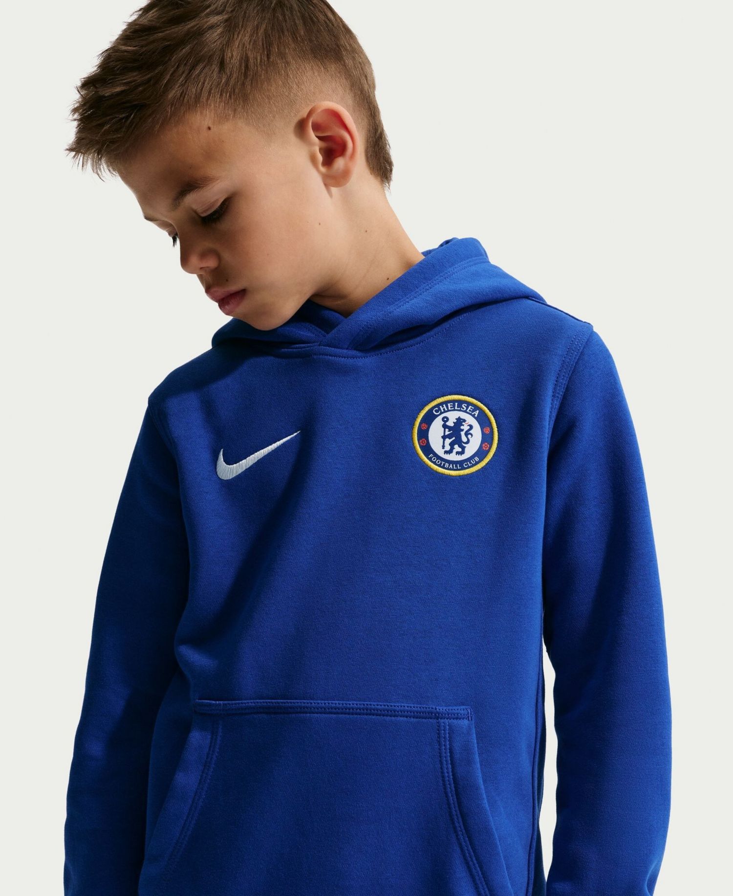 Big Boys and Girls Blue Chelsea Club Hoodie