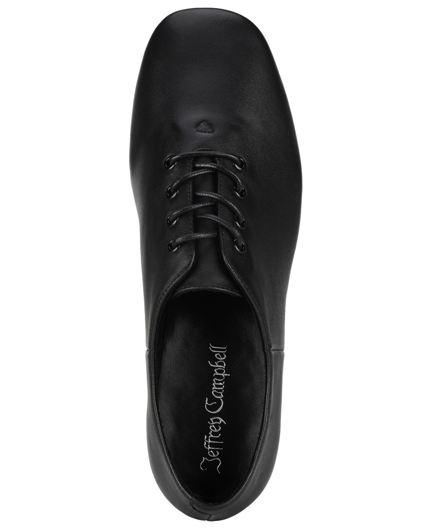 Женские балетки Jeffrey Campbell Swingdance Lace-Up Jazz Shoe Oxford Flats, цвет: Чёрный — фото 4