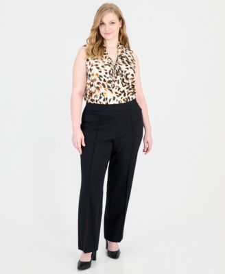 Plus Size Audrey Pull-On Bootcut Pants