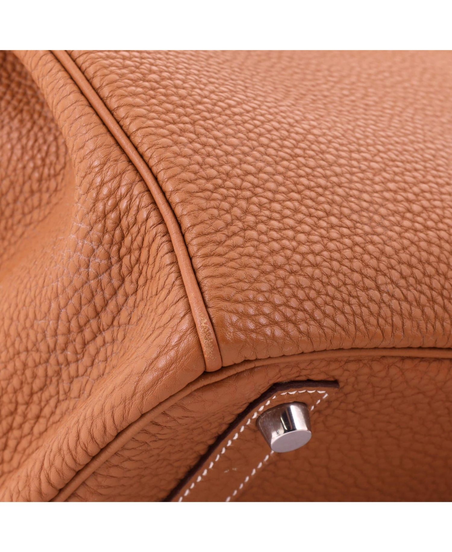 Birkin 30 Handbag Brown Togo with Palladium Hardware