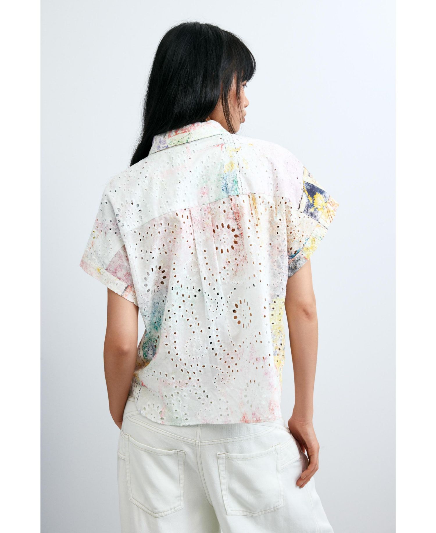 Women's Short-sleeve cotton shirt