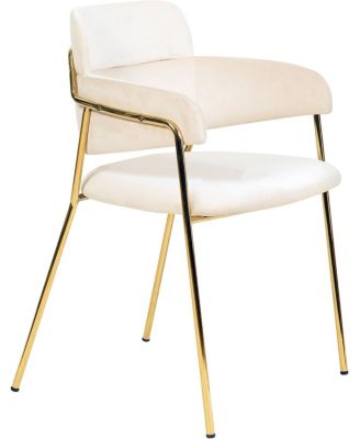Axis Dining Chair, Velvet Upholstery with Stainless Steel Legs, Accent Side Chair for Modern Home, Kitchen and Dining