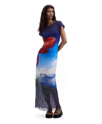Women's Printed Short-Sleeve Dress