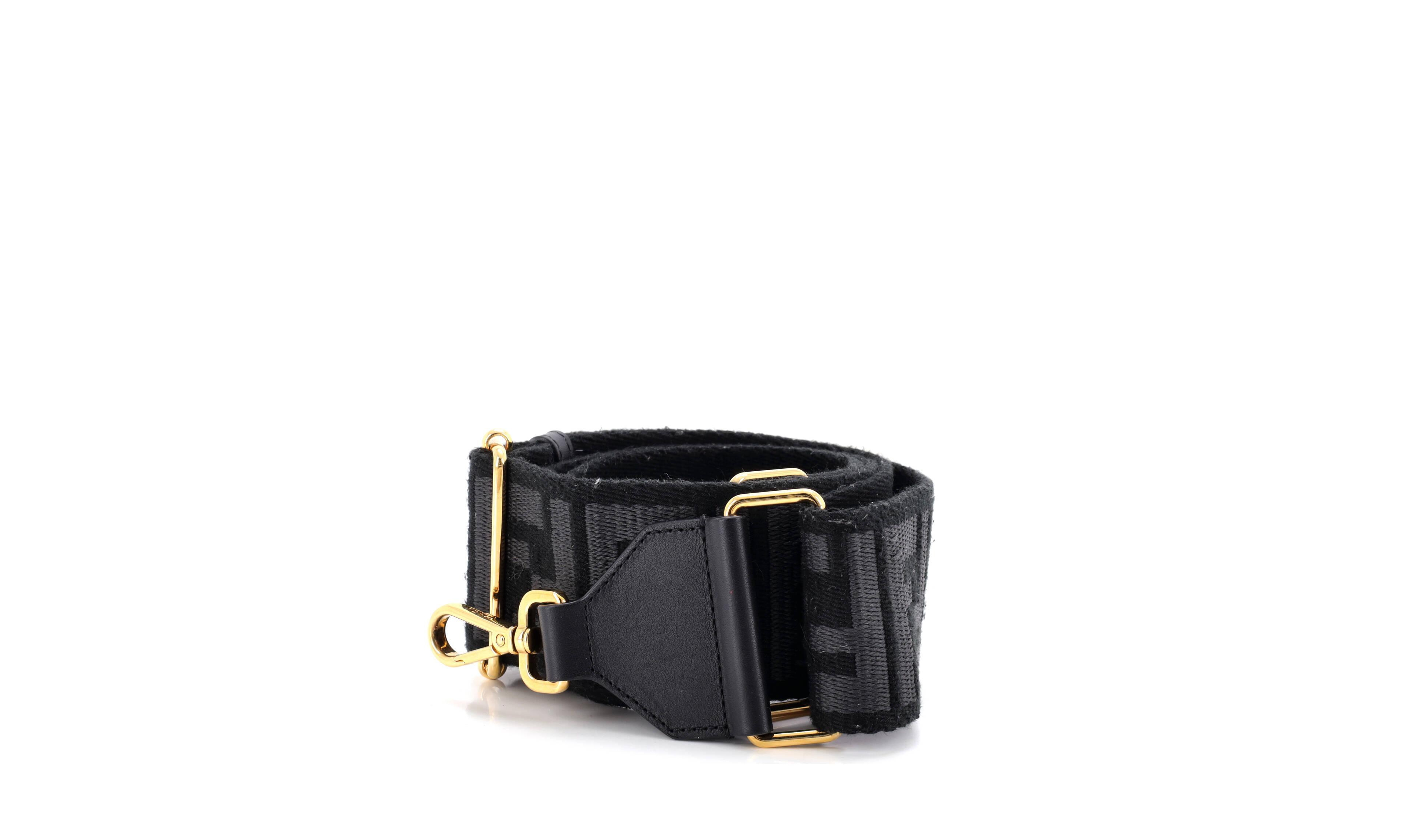 Pre-Owned Fendi Strap You Shoulder Strap Multicolor Zucca Canvas with Leather