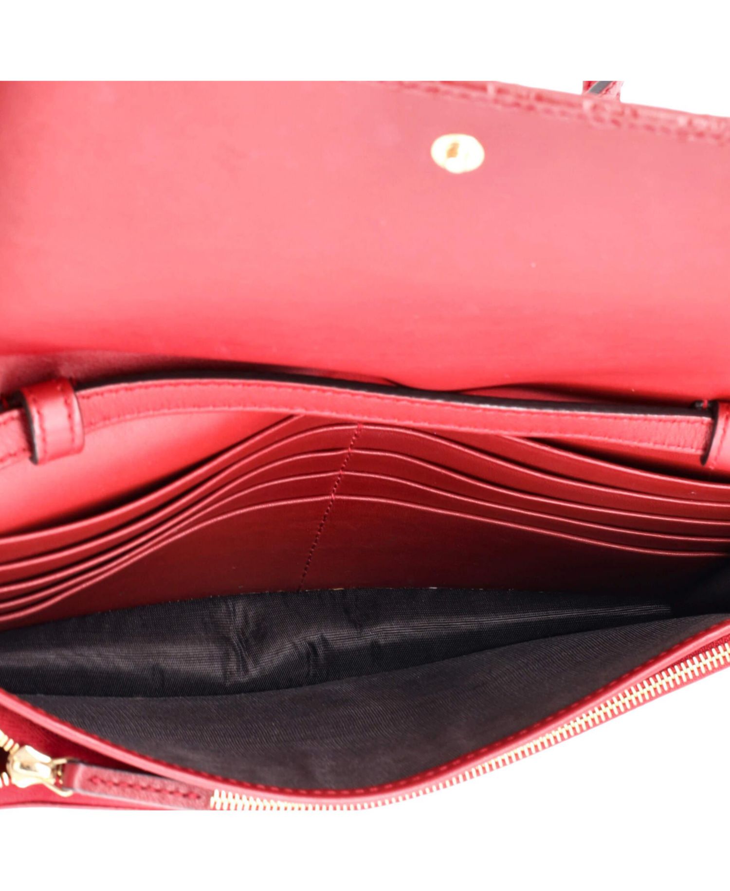 Wallet on Strap Microguccissima Leather