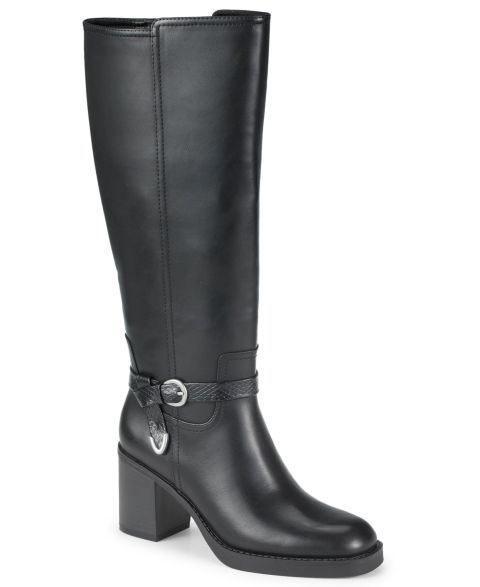 Женские ботинки Baretraps Glenette Zipper Tall Round Toe, цвет: Чёрный