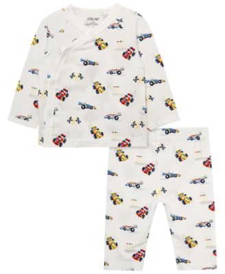 Baby Boys' Grand Prix Long-Sleeve Cardigan and Pants, 2-Piece Set
