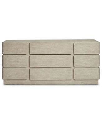 Arcadia 74" White Oak Wire-Brushed Clay Dresser