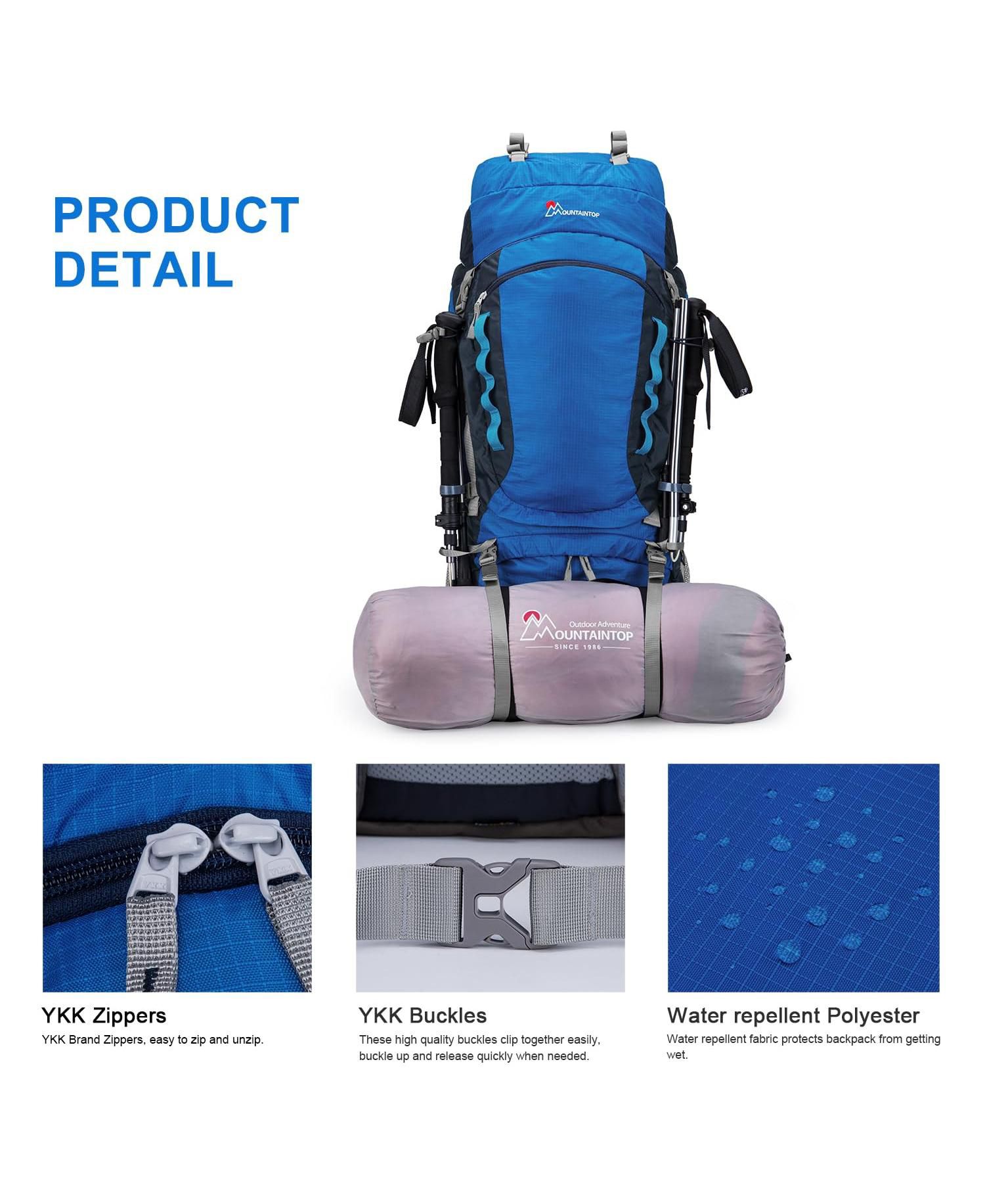 80 Liter Internal Frame Backpack for Man and Women Backpacking Hiking Backpack