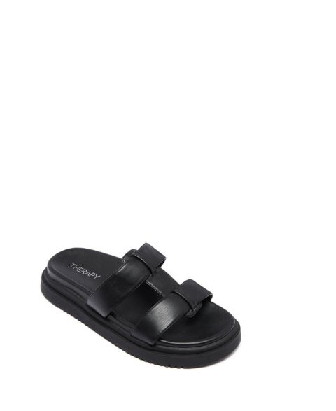 Женские сандалии Therapy Australia Pause Open Round Toe, цвет: Чёрный гладкий