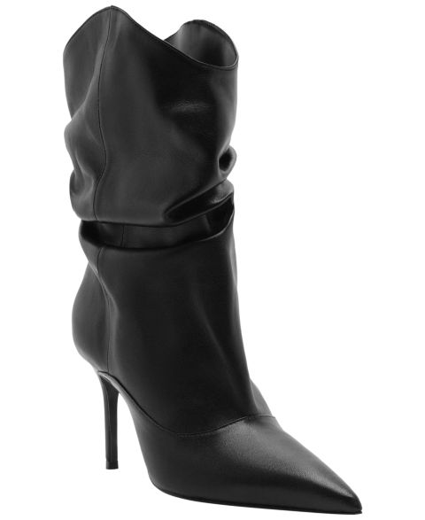 Женские ботинки Schutz Maryana Slouch Pointed Toe Dress Booties, цвет: Чёрный