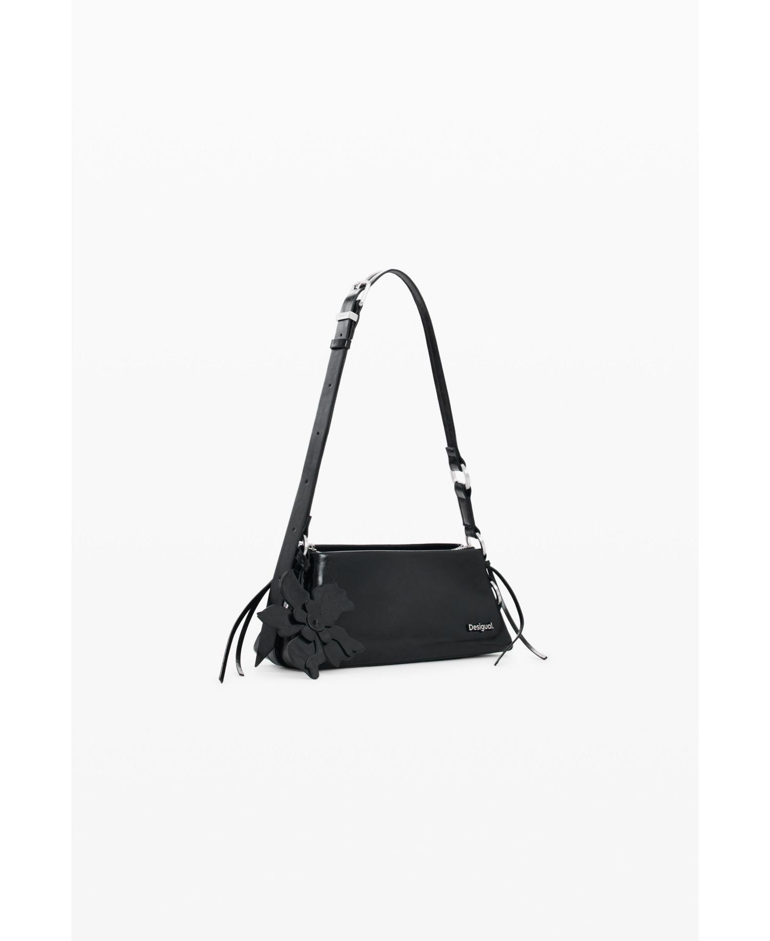 Medium Faux Leather Charm Bag