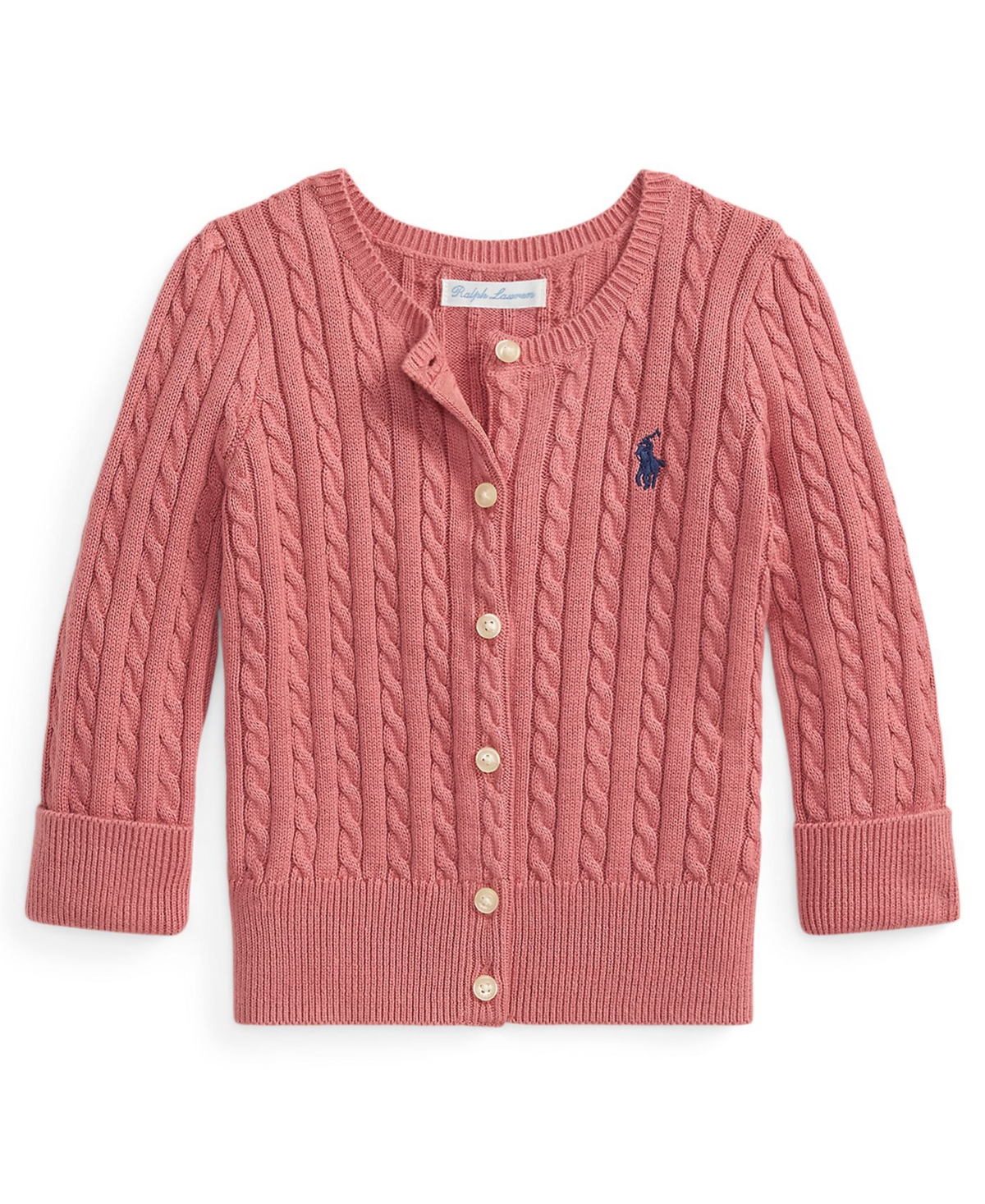 Polo Ralph Lauren Baby Girls' Mini Cable Cotton Cardigan