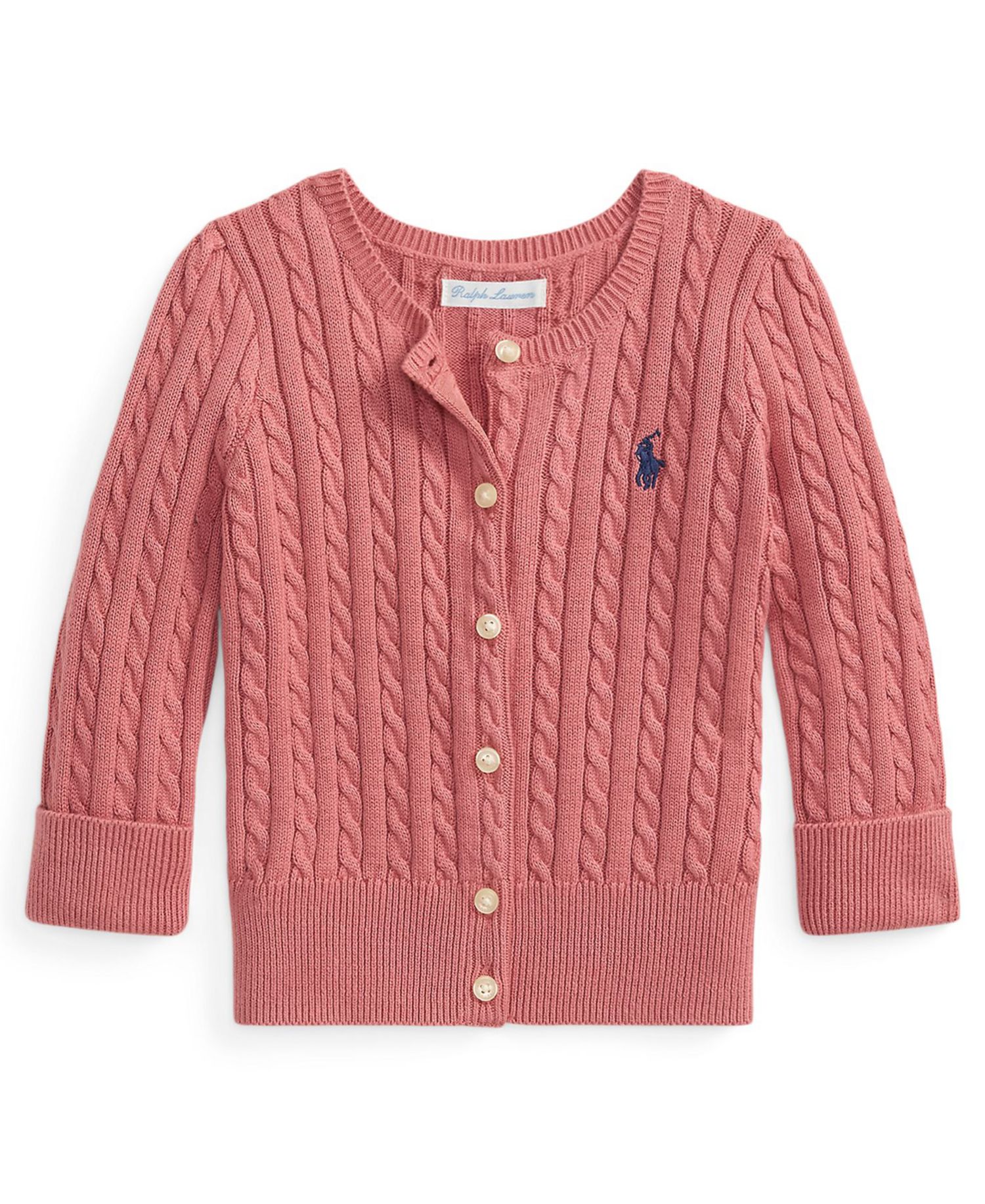 Baby Girls' Mini Cable Cotton Cardigan